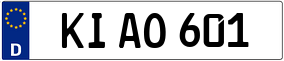 Trailer License Plate